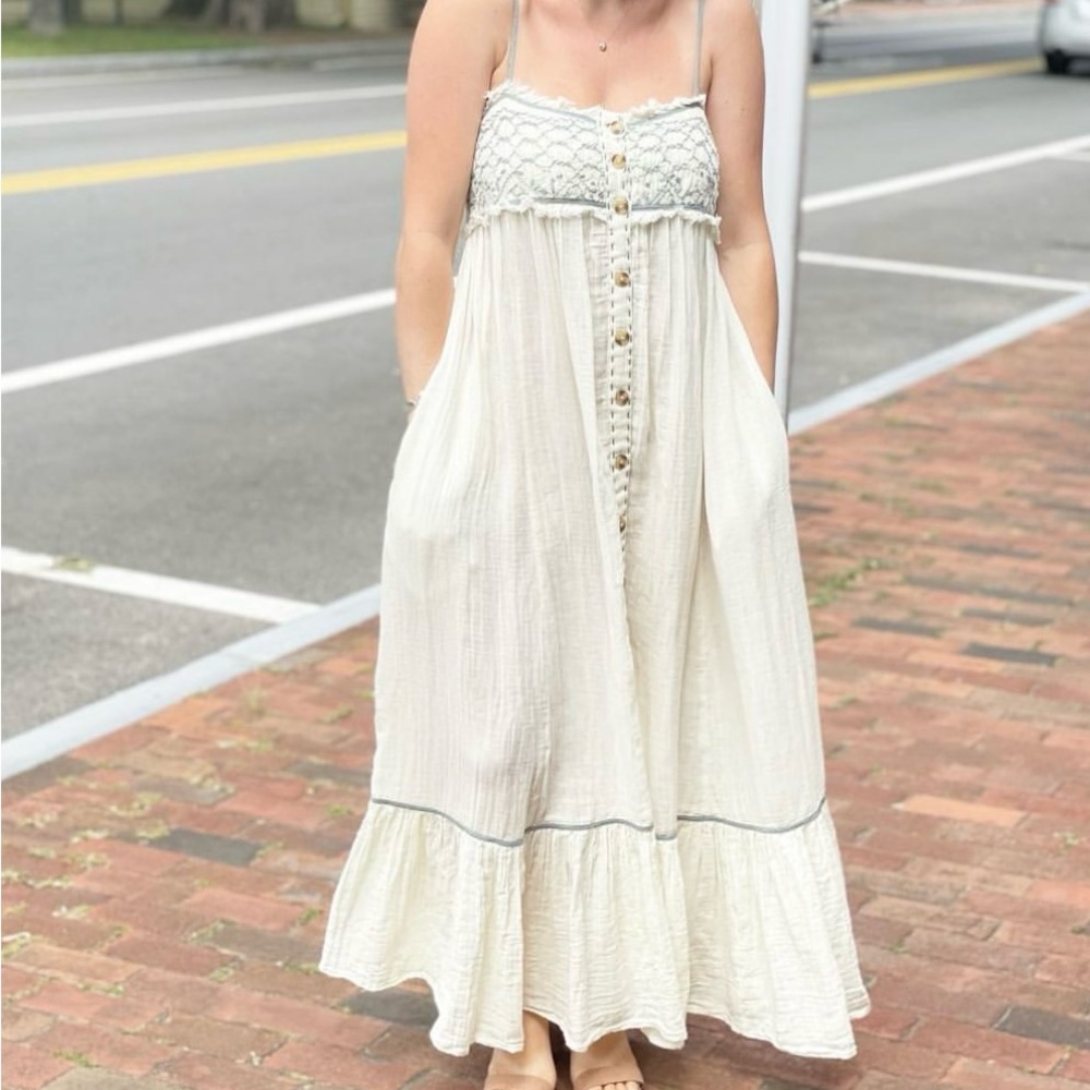 Free People Gauze Maxi Dress Size XS